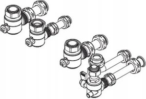 Csatlakozókészlet Thelia Condens 25-A kazånhoz Saunier Duval