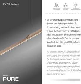 Paul Neuhaus modern függeszték pure surface barna pln2301-97