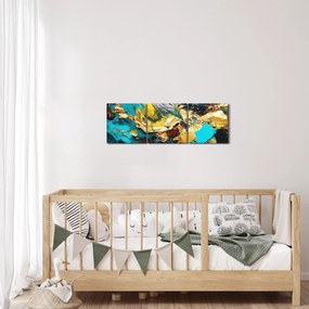 Kép - Texturált olajfestmény (órával) (90x30 cm)