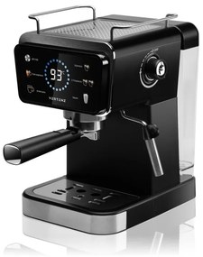 Eszpresszó gép, 20 bar, 1350 W, Thermoblock fűtési rendszer, hideg eszpresszó készítésének lehetősége, 5 féle ital, fekete