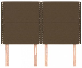 4 db sötétbarna szövet fejtámla 72 x 5 x 78/88 cm