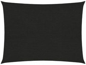 fekete HDPE napvitorla 160 g/m² 2 x 3,5 m