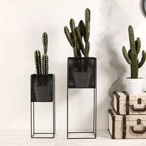 Virágtartó állvány, fekete, MELOI TYP 1