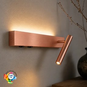 BRILAGI -LED fali spotlámpa ARLIX LED/3W/230V + LED/7W bronzszínű CRI 90