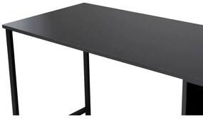 Íróasztal Twin Study Desk - Antracit, Fekete