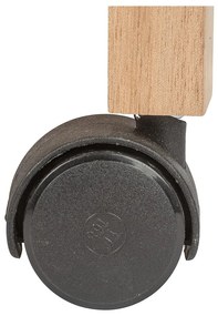 Bézs-natúr színű akácfa alacsony fürdőszoba szekrény 44x96 cm Acina – Wenko