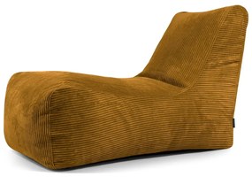 Mustársárga kordbársony babzsákfotel Lounge – SLOWDOWN