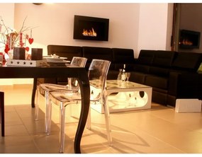 InFire - Beépített BIO kandalló 90x50 cm fekete