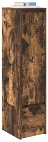 füstölt tölgy szerelt fa magasszekrény 29,5x34x119,5 cm