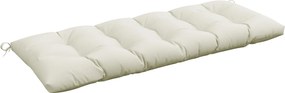 Outsunny Pad a Padokhoz 128x48x8 cm Kertipad Matrac 2 Rögzítő Kábellel Vízálló és UV 50+ Védelem Kerti Hintához Krém | Aosom