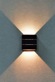 Immax 08520L - LUXLINE LED kültéri fali lámpatest, 6 W, 230 V, 3000 K, IP54, fekete