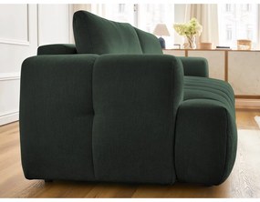 Zöld kinyitható-tárolóhelyes kanapé 251 cm Fuji – Bobochic Paris