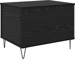 vidaXL Dohányzóasztal Fekete tölgy 60 x 44,5 x 45 cm Faanyag