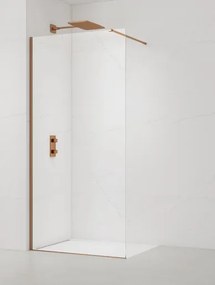 SAT Walk-in zuhanyparaván 120 cm szálcsiszolt rose gold SATBWI120PRRG