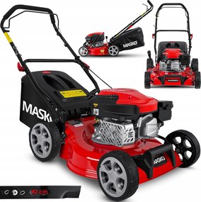 Fűnyíró traktor 3az1ben nyéllel Nagy szélesség 42 cm, 7 fokozat/KES278