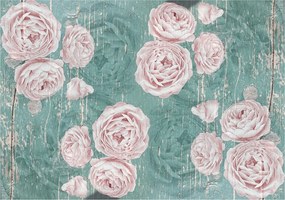 Fotótapéta Rózsa Shabby Chic Vintage Pasztell árnyalatok 416x254 +ragasztó