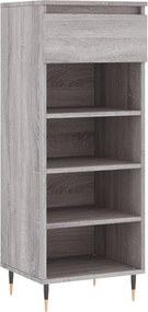 vidaXL szürke sonoma színű szerelt fa cipősszekrény 40x36x105 cm