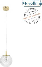 TK LIGHTING 4609 CADIX Egyágú Függesztett Lámpa Üveg G9 IP20