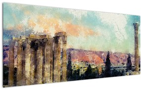 Kép - akropolisz, Athens, Görögország (120x50 cm)