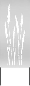 vidaXL Kertvédő vászon Virágos Ezüst 50 x 140 cm Horganyzott acél
