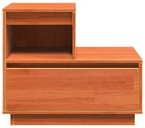 Éjjeliszekrény fiókkal Viaszbarna 60 x 34 x 51 cm Tömör fenyőfa