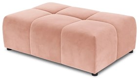 Rózsaszín bársony kanapé modul Rome Velvet - Cosmopolitan Design