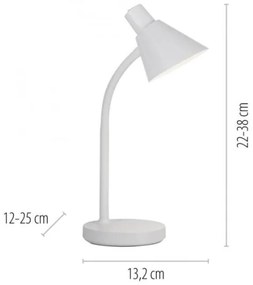 JUST LIGHT. 11248-16 - PIXIE LED flexibilis asztali lámpa LED/4,5W/230V, fehér