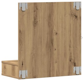 Piperebútor Tükrökkel Művészi tölgy MDF, Üveg 60 x 31.5 x 62 cm