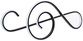 LED Csillár zsinóron LED/18W/230V 3000K fekete