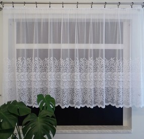 Mg Függöny jacquard 4276 Fehér 300x120 kész szalaggal