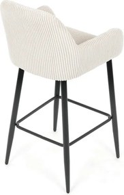 Barová židle, béžová, látka,AUB-V4009 CRM6