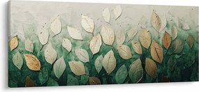 Kép - Arany-zöld levelek (120x50 cm)