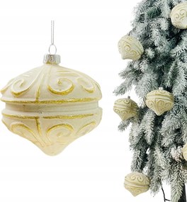 KrĂ©mes Ăveg DĂsz BĂĄbu KarĂĄcsonyfĂĄra Nagy Gömbök KarĂĄcsonyfa DĂszek 10 CM