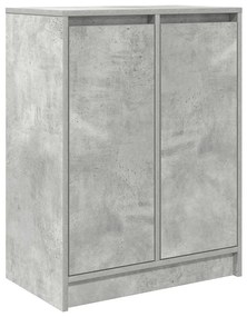 betonszürke szerelt fa tálalószekrény 57x34x76 cm