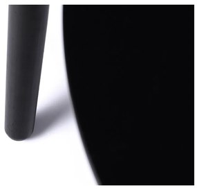 Fekete kerek dohányzóasztal szett 2 db-os ø 88 cm Adda – Unique Furniture