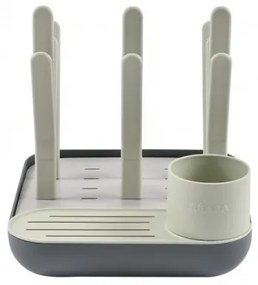 Beaba - Cumisüveg szárítóállvány zöld/szürke