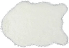 Műszőrme, fehér, 60x90, EBONY TYP 1