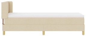 BoxSpring Ágy Matrac Kárpittal, Krém, 80 x 200 cm