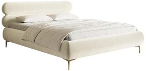 Franciaágy 140 cm Rirri 140B (ágyráccsal) (krém + arany). 1099911