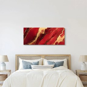Kép - Vörös-arany márvány (120x50 cm)