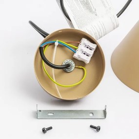 Kábelre függesztett ETNA II csillár 1xE27/15W/230V, átm. 18,5 cm, bézs