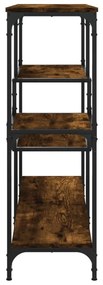 füstös tölgy színű szerelt fa tálalóasztal 103 x 32 x 95 cm