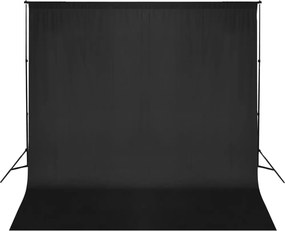 vidaXL fekete háttértartó állványrendszer 600 x 300 cm