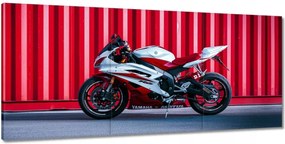 Vászonkép 150x70 Fehér-piros Yamaha