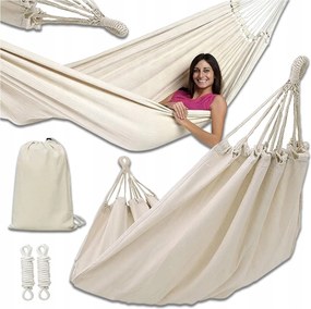 Kerti Függőágy Függő Erős Hinta 250x80cm Brazil XXL Huzat Táska