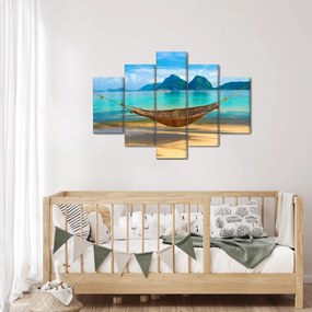 Kép egy függőágyról a tengerparton 3 (150x105 cm)