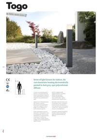 Redo 9265 - Kültéri fali lámpa  TOGO 1xE27/13W/230V IP44