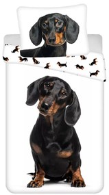 Kutyás Dachshund ágyneműhuzat 140×200cm, 70×90 cm