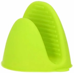 Szilikon csúszásgátló edényfogó - zöld
