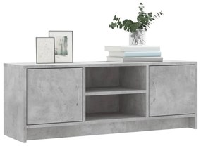 betonszürke szerelt fa TV-szekrény 102x30x37,5 cm